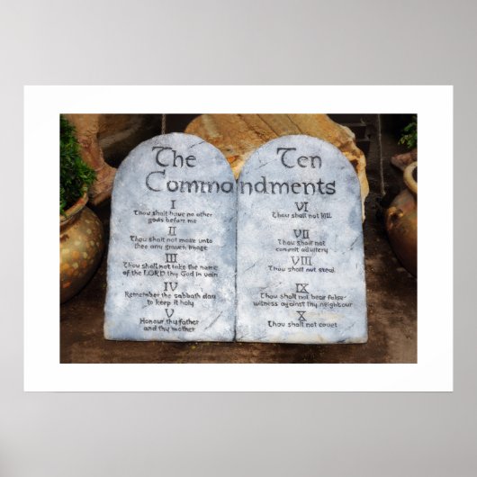 Ten Commandments Poster (Voorkant)
