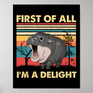 Ten eerste ben ik een genot Moo Deng Ba Poster