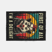 Ten eerste ben ik een verrukking Angry Opossum CH Fleece Deken (Voorkant (Horizontaal))