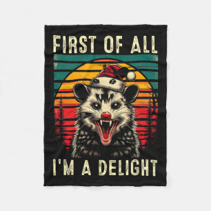 Ten eerste ben ik een verrukking Angry Opossum CH Fleece Deken