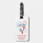 Ten eerste, het is een zomer ding bagagelabel (Achterkant verticaal)