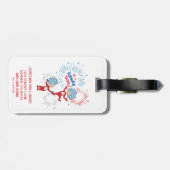 Ten eerste, het is een zomer ding bagagelabel (Achterkant horizontaal)