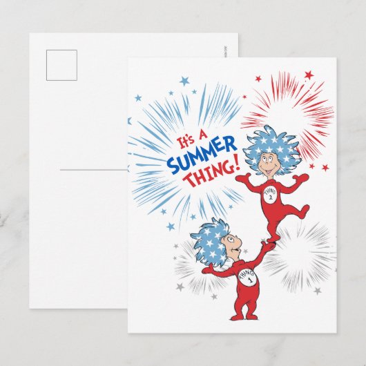 Ten eerste, het is een zomer ding briefkaart (Voorkant / Achterkant)