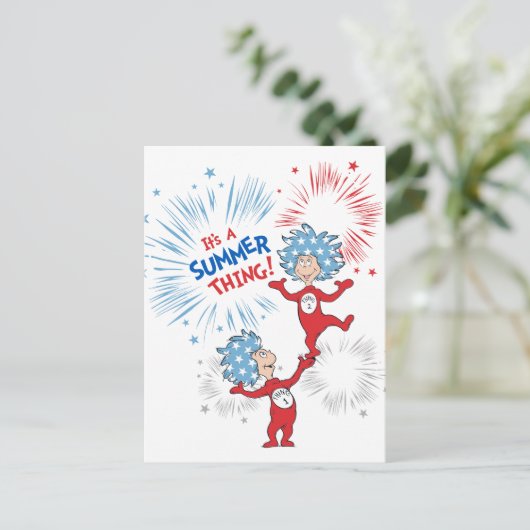 Ten eerste, het is een zomer ding briefkaart (Staand voorkant)