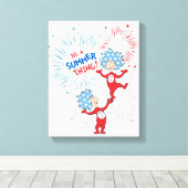 Ten eerste, het is een zomer ding canvas afdruk (Insitu (Houten vloer))