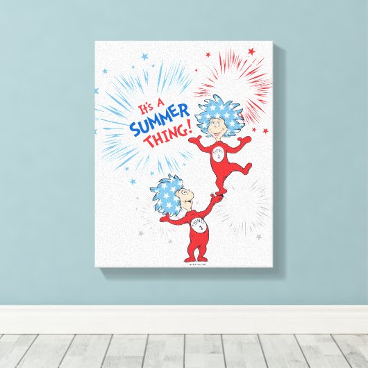 Ten eerste, het is een zomer ding canvas afdruk (Insitu (Houten vloer))