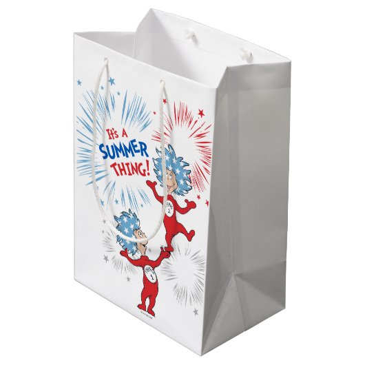 Ten eerste, het is een zomer ding medium cadeauzakje (Achterkant Gekanteld)