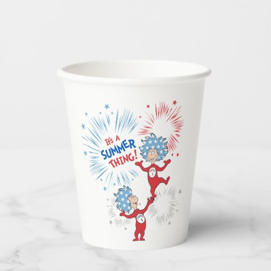 Ten eerste, het is een zomer ding papieren bekers (Voorkant)