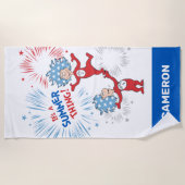 Ten eerste, het is een zomer ding strandlaken (Voorkant)