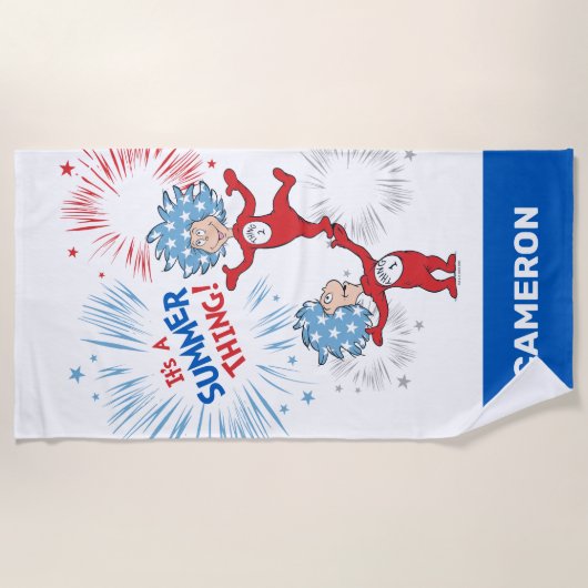 Ten eerste, het is een zomer ding strandlaken (Voorkant)