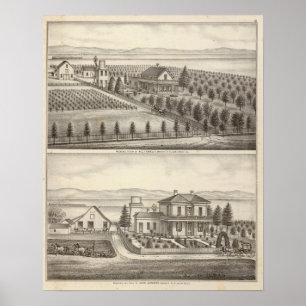 Ten eerste: Mathews-woningen, boerderijen Poster