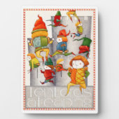 TEN HEREN Een SPRINGENDE 5x7 Houten Plaque + Ezel Fotoplaat (voorkant)