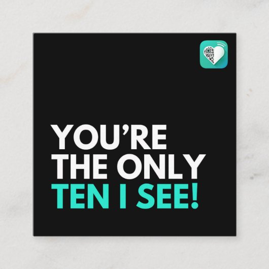 TEN-I-SEE VIERKANTE VISITEKAARTJE (Voorkant)
