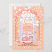 Ten is een Vibe Daisy Groovy Van 10th Birthday Kaart (Voorkant)