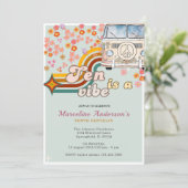 Ten is een Vibe Daisy Van Floral 10e verjaardag Kaart (Staand voorkant)