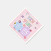 Ten is een vibe preppy patch 10e verjaardagsfeestj servet (Hoek)