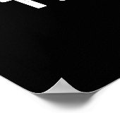 Ten Knees Ball Funny Tennis Pun Dark BG Poster (Hoek)