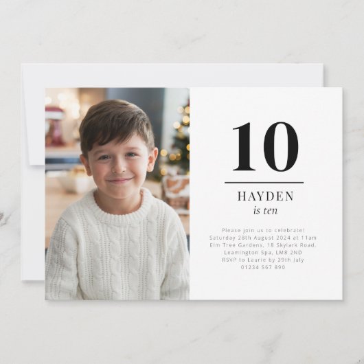 Ten Landscape Photo Invitation Kaart (Voorkant)