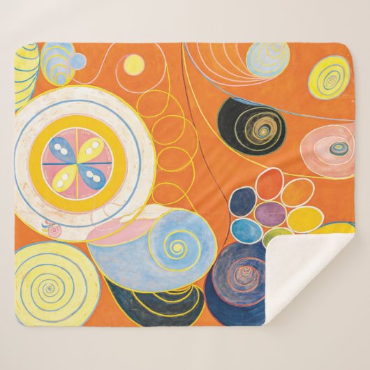 Ten Largest, nr. 3, Youth | Hilma af Klint | Sherpa Deken (Voorkant (horizontaal))