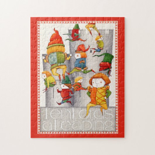 TEN LORDS A LEAPING 11x14 Puzzel (Verticaal)