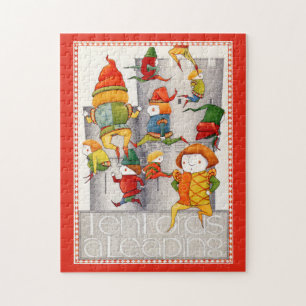 TEN LORDS A LEAPING 11x14 Puzzel Legpuzzel