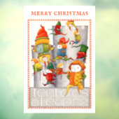 TEN LORDS A LEAPING 12x18 Window Cling Raamsticker (Vel 3)