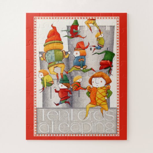 TEN LORDS A LEAPING 16x20 Big Pieces Puzzel Legpuzzel (Verticaal)