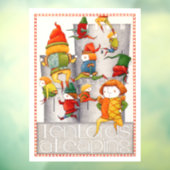 TEN LORDS A LEAPING 8x11 Window Cling Raamsticker (Vel 3)