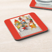 TEN LORDS A LEAPING Hard Plastic Onderzetters - Ro (Linkerzijde)