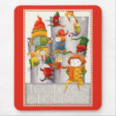 TEN LORDS A LEAPING Mousepad - Rood Muismat (Voorkant)