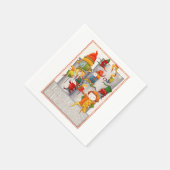 TEN LORDS A LEAPING Standaard Cocktail Papier Serv Servet (Hoek)