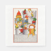 TEN LORDS A LEAPING Standaard Lunch Papier Servett Servet (Voorkant)