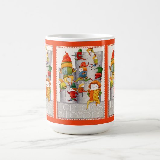 TEN LORDS A LEAPING Tall White Mok - Rood (Center)