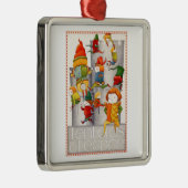 TEN LORDS EEN SPRINGEND Premium Square Ornament (Rechts)