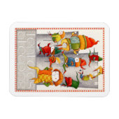 TEN LORDS Een SPRINGENDE 3x4 Flexibele Magneet (Horizontaal)