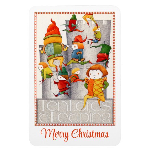 TEN LORDS EEN SPRINGENDE 4x6 flexibele magneet (Verticaal)