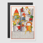 TEN LORDS EEN SPRINGENDE 5x7 magnetische Kaart (Voorkant / Achterkant)