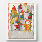 TEN LORDS EEN SPRINGENDE 8x10 Houten Plaque + Ezel Fotoplaat (Voorkant)