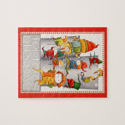 TEN LORDS EEN SPRINGENDE 8x10 puzzel Legpuzzel (Horizontaal)