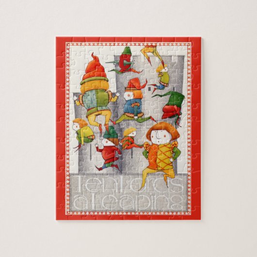 TEN LORDS EEN SPRINGENDE 8x10 puzzel Legpuzzel (Verticaal)