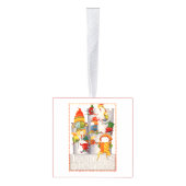 TEN LORDS EEN SPRINGENDE houten kubus Ornament (Rechts)