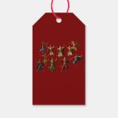 Ten Lords Leaping The Ten Commandments Vector Cadeaulabel (Achterkant)