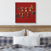 Ten Lords Leaping The Ten Commandments Vector Canvas Afdruk (Insitu (Slaapkamer))