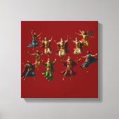 Ten Lords Leaping The Ten Commandments Vector Canvas Afdruk (Voorkant)