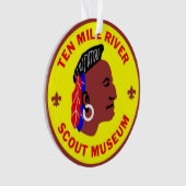 Ten Mile River Scout Museum Logo Acrylversiering Ornament (voorkant)