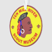 Ten Mile River Scout Museum Logo Acrylversiering Ornament (voorkant)