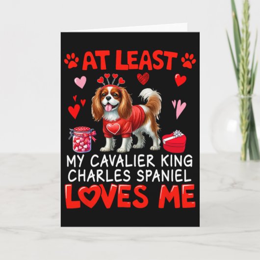 Ten minste Cavalier King Charles Spaniel houdt van Kaart (Voorkant)