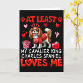 Ten minste Cavalier King Charles Spaniel houdt van Kaart (Gele Bloem)