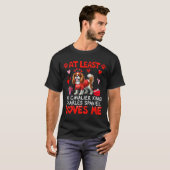 Ten minste Cavalier King Charles Spaniel houdt van T-shirt (Voorkant volledig)