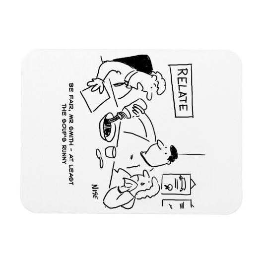 Ten minste de soep is runny magneet (Horizontaal)